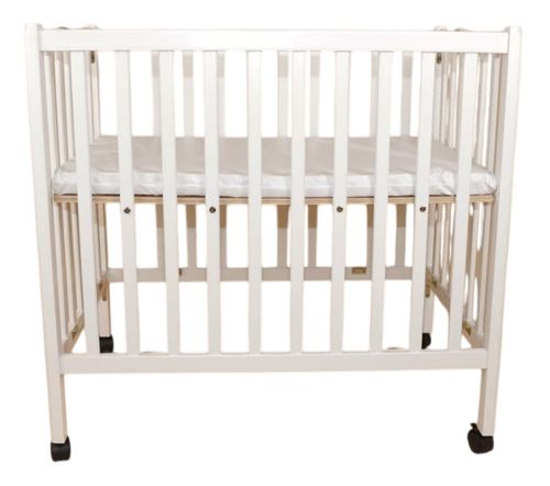 עריסה 2 גבהים מתקפלת לתינוק מעץ 'פומה' - טבעי