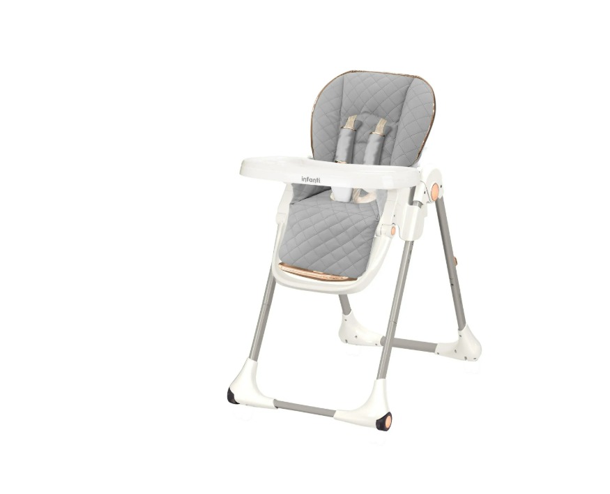 כיסא אוכל מפואר לומינה Lumina GOLD GREY – אינפנטי