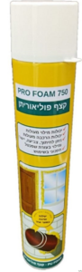 קצף פוליאוריתן מתנפח 750 מ"ל PU FOAM מקצועי