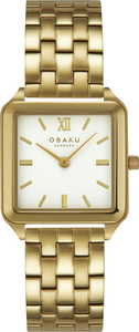 Obaku V309LXGWSG לנשים זכוכית ספיר להיט ענק מדנמרק