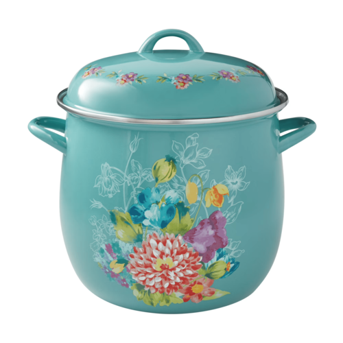 סיר אמייל - 12 ליטר Pioneer Woman Blooming Bouquet