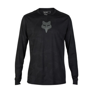 חולצת רכיבה ארוכה פוקס שחור - FOX RACING RANGER LS TRUDRI JERSEY V26