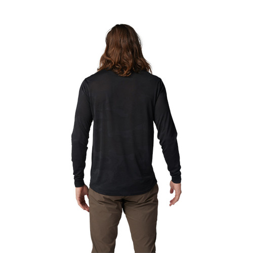 חולצת רכיבה ארוכה פוקס שחור - FOX RACING RANGER LS TRUDRI JERSEY V26