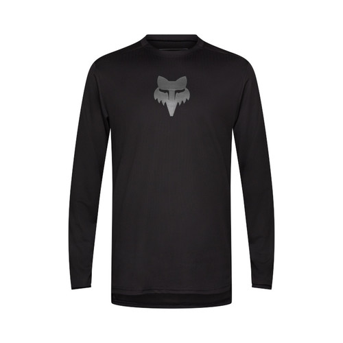 חולצת רכיבה ארוכה פוקס שחור - FOX RACING RANGER LS JERSEY FOXHEAD V26