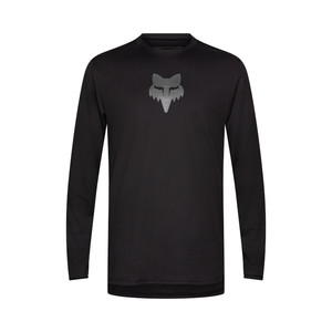 חולצת רכיבה ארוכה פוקס שחור - FOX RACING RANGER LS JERSEY FOXHEAD V26