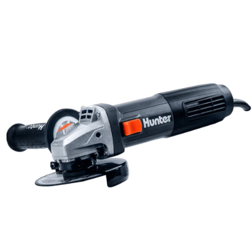 משחזת זווית Hunter דגם 100411-019 - כלי חשמלי 4.5 אינץ' 850W עם ידית ארגונומית ומגן דיסק לעבודות השחזה וחיתוך מקצועיות