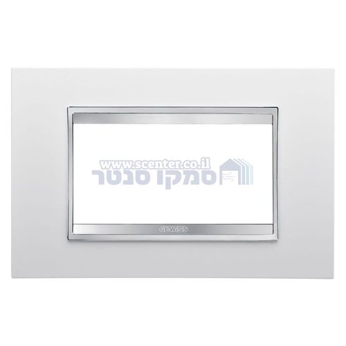 מסגרת לוקס 4 מודול Lux לבן Gewiss Chorus