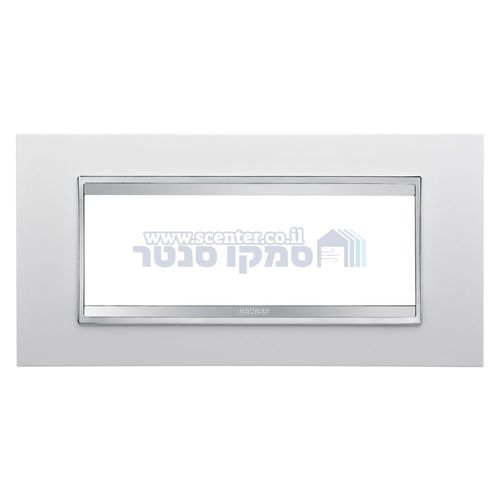 מסגרת לוקס 6 מודול Lux לבן Gewiss Chorus
