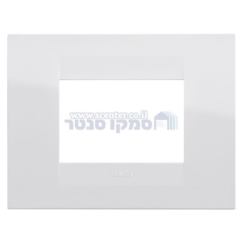 מסגרת גאו 3 מודול Geo לבן Gewiss Chorus