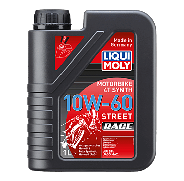 שמן מנוע LIQUI MOLY 10W60 MOTORBIKE 4T STREET RACE 1L