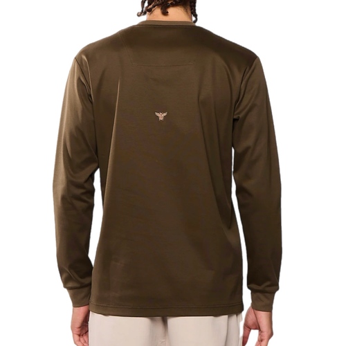 חולצה AINKER מידות XS-XXL לגברים בגוון זית שרוול ארוך