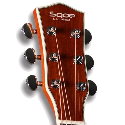 גיטרה אקוסטית מוגברת מחברת Sqoe דגם EA30CEQ