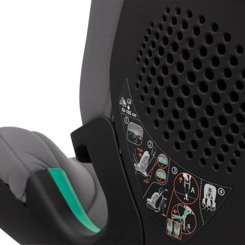 כסא בטיחות ובוסטר סיט & גו Seat&Go בטיחות ונוחות לאורך שנים - אפור Glam Grey