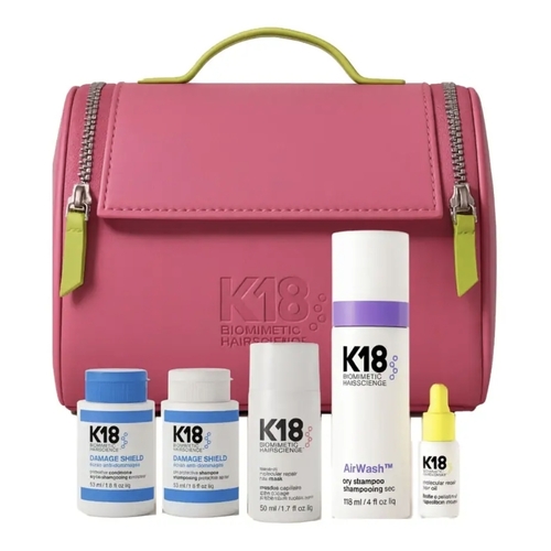 תיק K18 מכיל מסכה לתיקון 50ML + שמפו יבש + 3 מוצרים מתנה | קיי 18