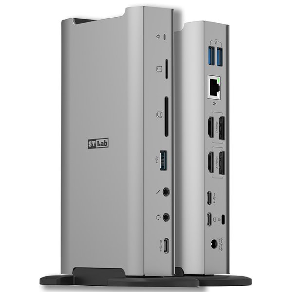 תחנת עגינה ST-LAB U-2630 USB 10G HDMI+DP DUAL 4K 100W DP Type-C
