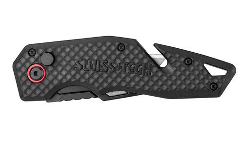 סכין בטיחות עם להב מתחלף  עם 10 להבים נוספים - Swiss+Tech ST015002