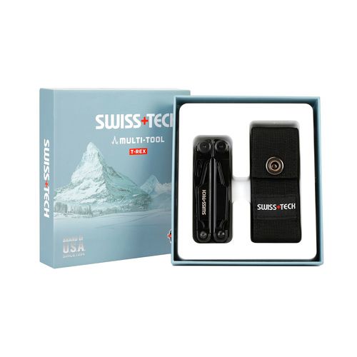 מולטיטול רב תכליתי מושחר 16 ב-1 - Swiss+Tech T-REX