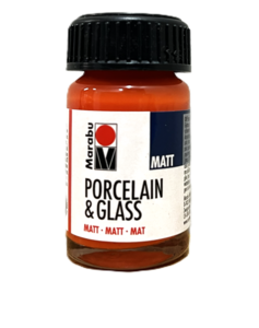 Porcelain and Glass Colour Matt Orange 15 ml