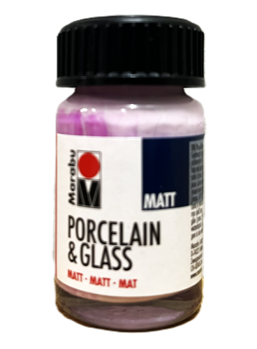 Porcelain and Glass Colour Matt Raspberry 15 ml