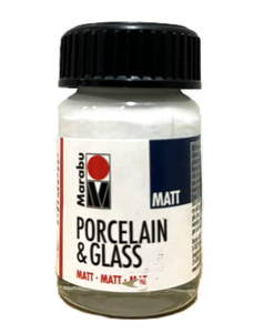 Porcelain and Glass Colour Matt White 15 ml