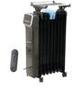 רדיאטור דיגיטלי 9 צלעות עם שלט Hyundai 2000W HAH-9050D - צבע שחור