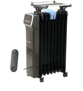 רדיאטור דיגיטלי 9 צלעות עם שלט Hyundai 2000W HAH-9050D - צבע שחור