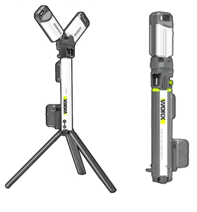 גוף עמוד תאורה 4,500 לומן נטען 20V דגם WORX WU029.9