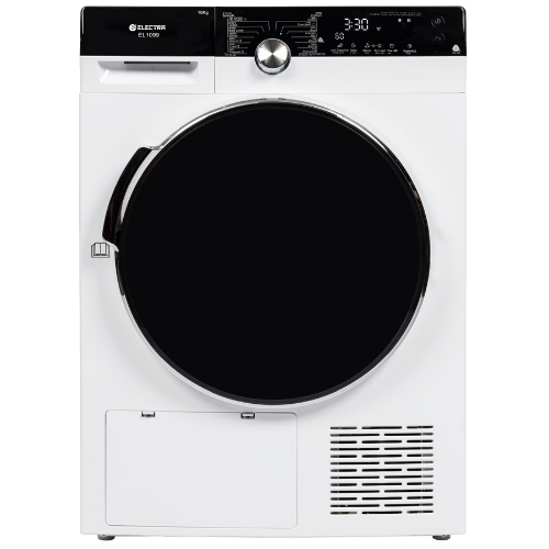 מייבש כביסה קונדנסור פתח חזית 10 ק"ג Electra EL1099 Heat Pump - צבע לבן אחריות ע"י היבואן הרשמי אלקטרה