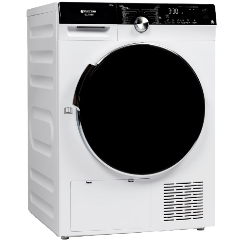 מייבש כביסה קונדנסור פתח חזית 10 ק"ג Electra EL1099 Heat Pump - צבע לבן אחריות ע"י היבואן הרשמי אלקטרה