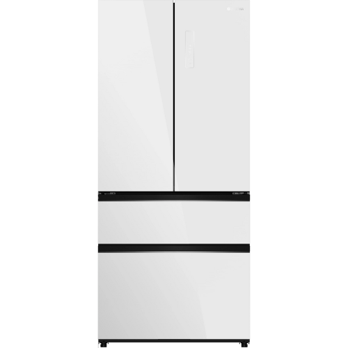 מקרר 4 דלתות מקפיא תחתון 509 ליטר נטו Electra EL511GW - גימור זכוכית לבנה נצנצים אחריות ע"י היבואן הרשמי אלקטרה