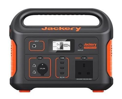 מארז תחנת כוח ניידת ושני פאנלים Jackery Explorer 500 + Jackery SolarSaga 80W