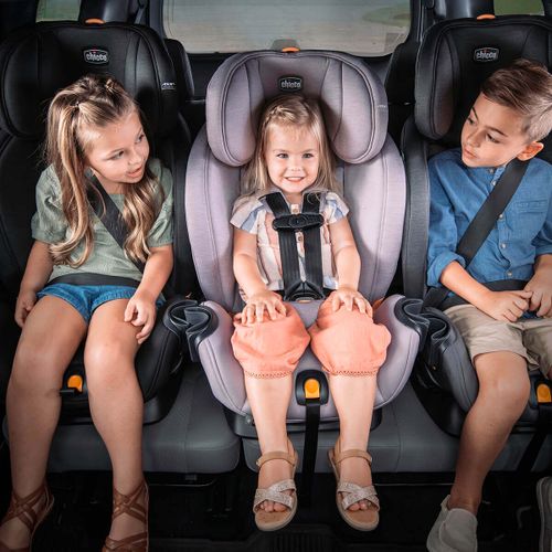 כיסא בטיחות ובוסטר צ’יקו וואן פיט LX קלירטקס – Chicco OneFit LX ClearTex All-in-One Car Seat צבע אפור סמוק - Smoke