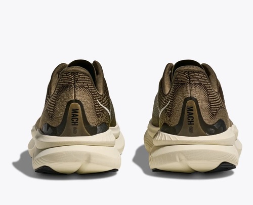 נעלי ריצה הוקה רחבות 2E WIDE מאך 6 HOKA MACH לגברים בצבע זית/בז' 1147833/BWHT