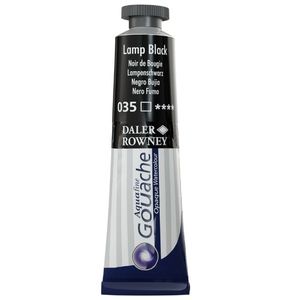 צבעי גואש 15 מל Lamp Black 035 Aquafine