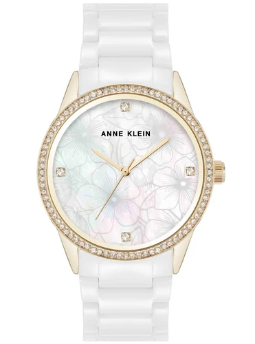Anne Klein AK/5172GPWT נשים קרמיקה חדש 