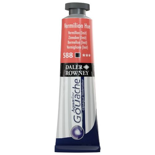 צבעי גואש 15 מל Vermilion Hue 588 Aquafine