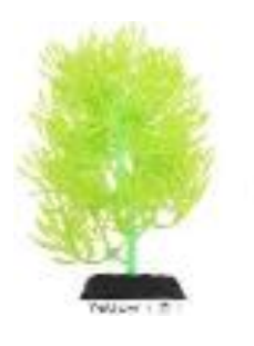 דשא ירוק לאקווריום