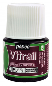 צבעי זכוכית 45 מל Violet Red 19 Vitrail