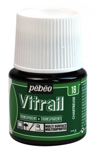 צבעי זכוכית 45 מל Chartreuse 18 Vitrail