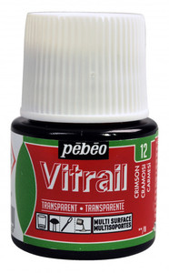 צבעי זכוכית 45 מל Crimson 12 Vitrail