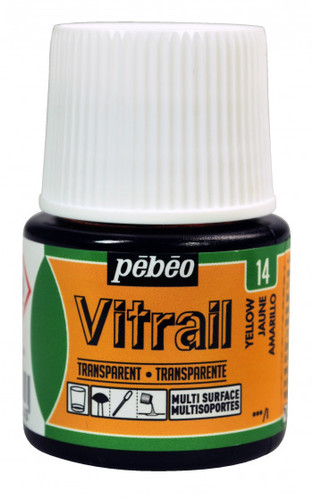 צבעי זכוכית 45 מל Yellow 14 Vitrail