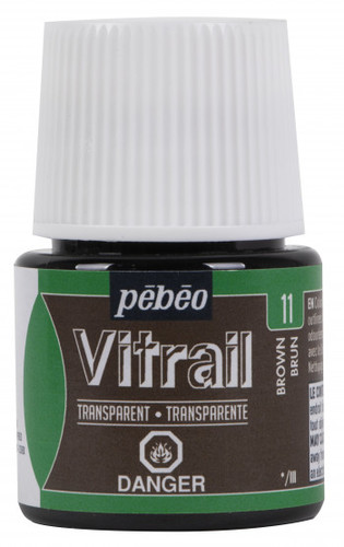 צבעי זכוכית 45 מל Brown 11 Vitrail