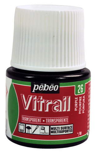 צבעי זכוכית 45 מל Purple 26 Vitrail