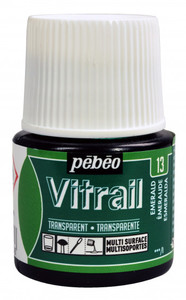 צבעי זכוכית 45 מל Emerald 13 Vitrail