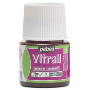 צבעי זכוכית 45 מל Fuchsia Pink 52 Vitrail