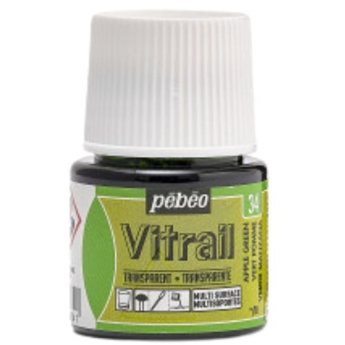 צבעי זכוכית 45 מל Apple Green 34 Vitrail