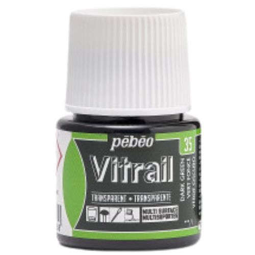 צבעי זכוכית 45 מל Dark Green 35 Vitrail