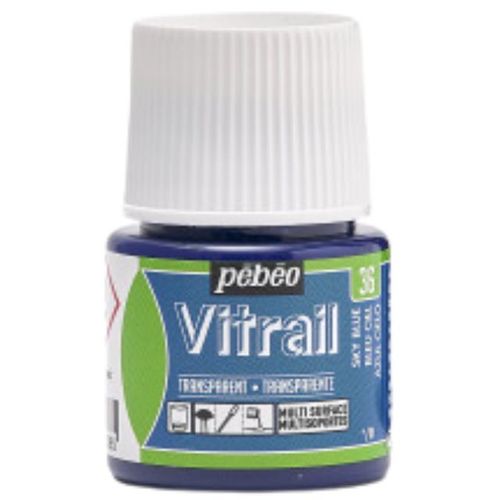 צבעי זכוכית 45 מל Sky Blue 36 Vitrail