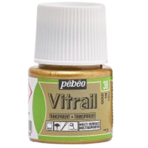 צבעי זכוכית 45 מל Gold 38 Vitrail