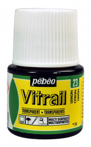 צבעי זכוכית 45 מל Lemon 23 Vitrail